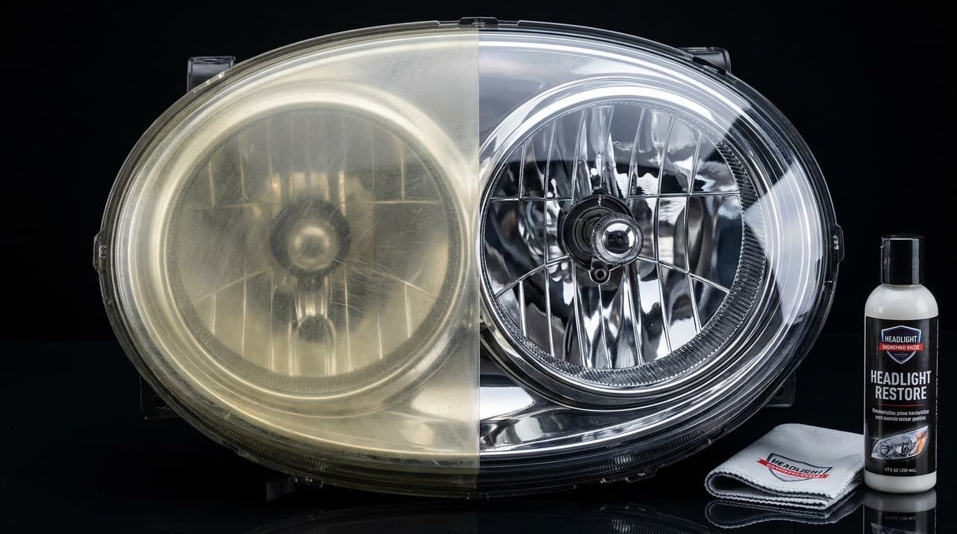 Yellowed headlights: why it happens and how to fix it
